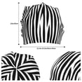 thumbnail image 2 of Naloa Zebra Skin Beanie for Men Women Knitted Unisex Winter Hat Beanies Cap Knit Cuffed Beanies Hats, 2 of 7