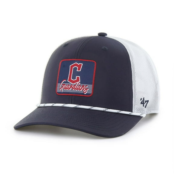 Men's '47 Navy/White Cleveland Guardians Scratch Adjustable Trucker Hat