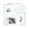 thumbnail image 6 of Tiny Ideas Baby Prints Collage Keepsake Frame with Clean-Touch Ink Pad "Love You to The Moon and Back" Mint, White, Black, 4" x 6" Photo Size, 6 of 6