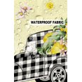 thumbnail image 5 of Outdoor Throw Pillow Covers, Summer Lemon Truck Car Farm Watercolor Fruit Yellow Waterproof Pillowcases Cushion Covers Cases for Patio Couch Bench, Pack of 2 Square, 16"X16", 5 of 6