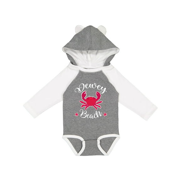 Inktastic Dewey Beach Delaware Boys or Girls Long Sleeve Baby Bodysuit