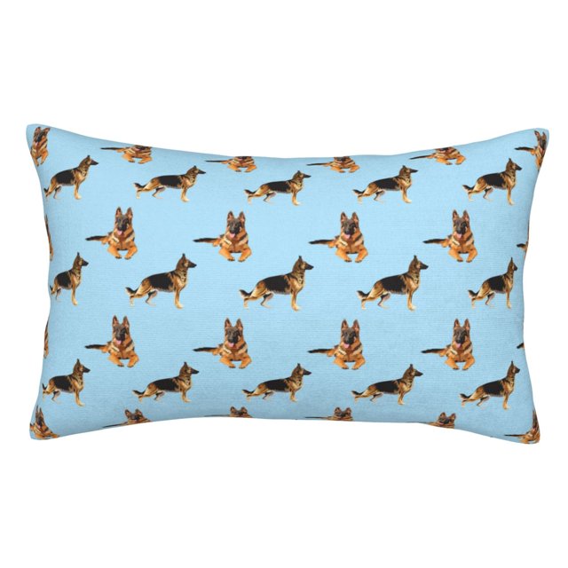 Lsque German Shepherd Dog Pattern Bedding Waterproof Pillow Protector Zippered Queen – Bed Bug Proof Pillow Encasement-20"x30"
