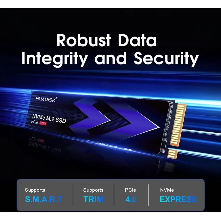 HUADISK 2TB M.2 NVMe SSD Gen4 PCIe, M.2 2280 SSD, PCIe Gen4 x 4