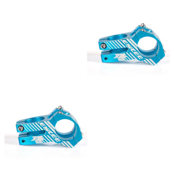 Soidarity Vástago de manillar de bicicleta de 31,8 mm, vástago de extensión de bicicleta de montaña ajustable de aluminio, adaptador desmontable Azul 2piezas Soidarity CBP208428