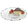 thumbnail image 1 of Fuente giratoria de 13 "con borde cincelado plateado pintado a mano Badash Crystal F3054S, 1 of 2