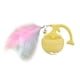 thumbnail image 4 of Juguete interactivo para gatos, pelota rodante para gatos, juguete para gatos adultos, gatitos, gatos de interior, cachorros amarillo con plumas, 4 of 8
