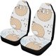 thumbnail image 1 of ABPHQTO Juego de 2 fundas para asientos de coche Cute Sloth Doodle Universal Auto Asientos delanteros Protector para coche, SUV sedán, camión, 1 of 3