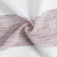 thumbnail image 2 of Metallic Semi Sheer Rugby Striped Grommet Top Window Curtains - Assorted Colors, 2 of 3