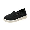 thumbnail image 3 of Mfakffe Womens Knit Slip On Flat Shoes Breathable Mesh Non Slip Sneakers Lightweight Casual Low Top Daily Walking Shoes, 3 of 5