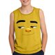 thumbnail image 2 of Camisolas de cuello redondo para niños pequeños y niños a la moda, lindas camisetas con estampado degradado, parte inferior suave sin mangas, camisetas para niñas, 2 of 6