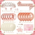 thumbnail image 7 of AYUQI 16 Birthday Decorations for Girls, Including Birthday Sash,Rose Gold Rhinestone Crown Tiara, Happy 16th Birthday Cake Topper, Rose Gold Beige Balloons Set, Sweet Sixteen Party Decorations, 7 of 7