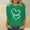 #217-Green, variant on Wowcloth Women's Valentine Print Round Neck T-Shirt, Three-Quarter Sleeve Loose Fit, Casual Comfortable for Daily Wear and Holiday