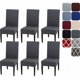 thumbnail image 1 of Fundas elegantes para sillas de comedor para bodas en hoteles, fundas para sillas Parsons de gran elasticidad, extraíbles y lavables, colores de moda (6, gris), 1 of 1