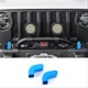 thumbnail image 2 of Front Bumper Tow Hook Covers for Jeep Wrangler JK JL ,Blue, 2 of 5