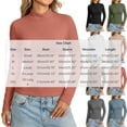 thumbnail image 4 of APEXFWDT Women's Thermal Mock Neck Top Lightweight Fleece Lined Long Sleeve Base Layer Shirt for Cold Weather, 4 of 5