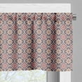 thumbnail image 5 of Ambesonne Geometric Valance & Curtain, Floral Eastern Motifs, 55"x36", Pale Orange Mauve Coral, 5 of 6