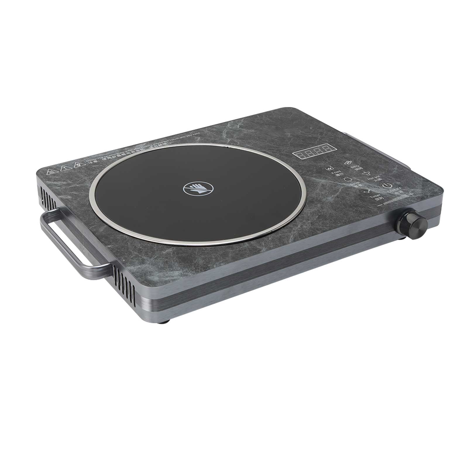 Oenbopo 3500W Electric Ceramic Stove,Portable Cooktop,Infrared Induction Cooker Hot Plate,with All Cookware,Heat-Up In 5S with Timer,LED Screen,One-piece Panel for Easy Cleaning