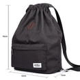 thumbnail image 2 of KAUKKO Cordón Deportes Mochila Gimnasio Yoga Bolsa Hombro Mochila para Hombres y Mujeres KAUKKO  K1031-Black(2pc), 2 of 5