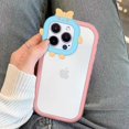 thumbnail image 2 of Color Edge Phone Case with Cute Bow Knot Camera Frame Lens Protection, Shockproof Soft Clear Case for iPhone 11 Pro Max, 2 of 7