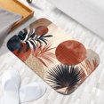 thumbnail image 2 of 1pc Tropical Plant and Geometric Absorbent Non-Slip Bathroom Thickened Flannel Rug Decor,Soft,Quick Drying,Suitable For Indoor/outdoor Use,Bathrooms,Bedrooms,Kitchens,Terrace,Laundry Rooms,16"x24", 2 of 9