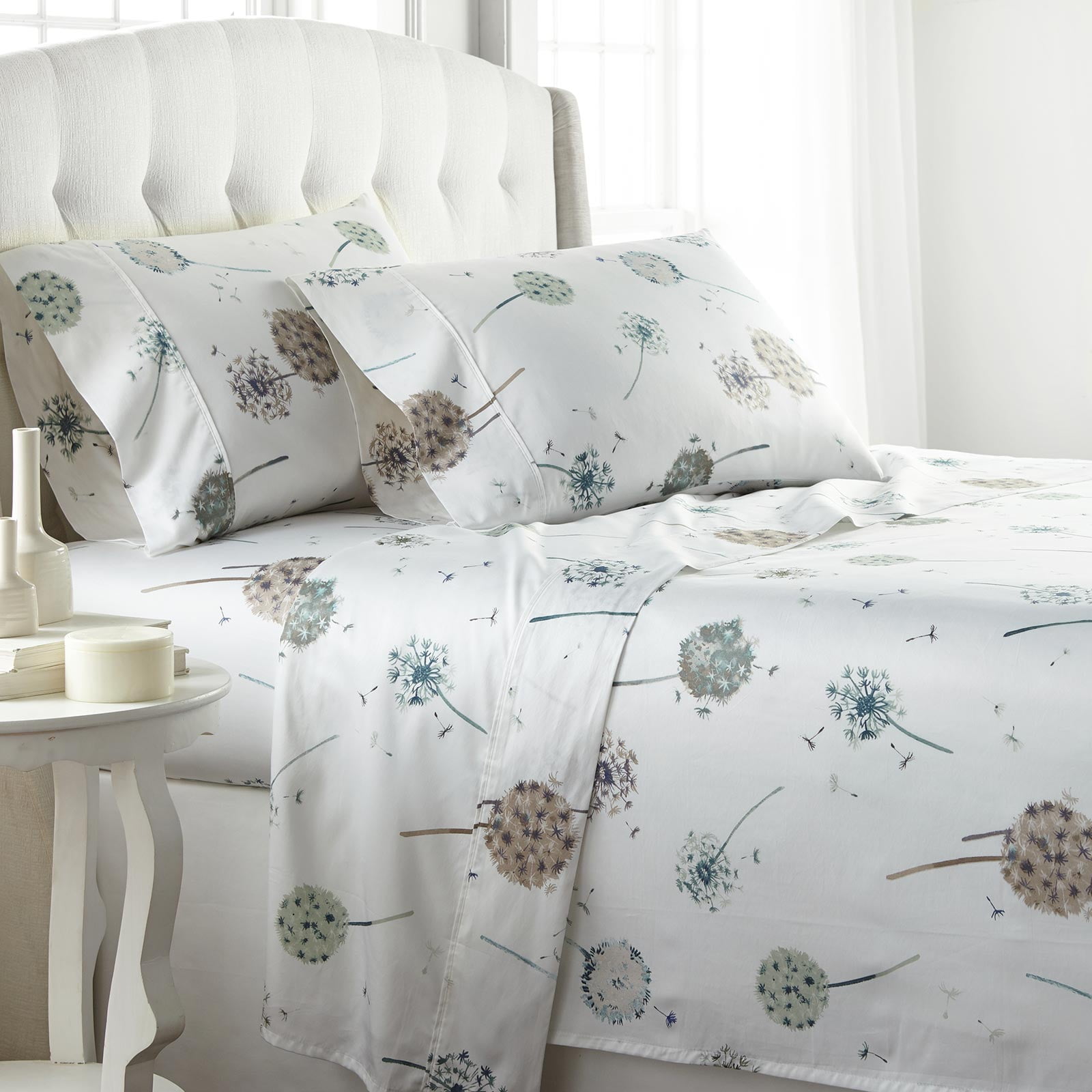 Dandelion Dreams Printed Cotton Sheet Set by SouthShore Fine Linens