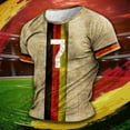 thumbnail image 4 of Mens Germany Theme Sports T Shirt Casual Crewneck Short Sleeve T-Shirt Summer Fitness Tees, 4 of 6