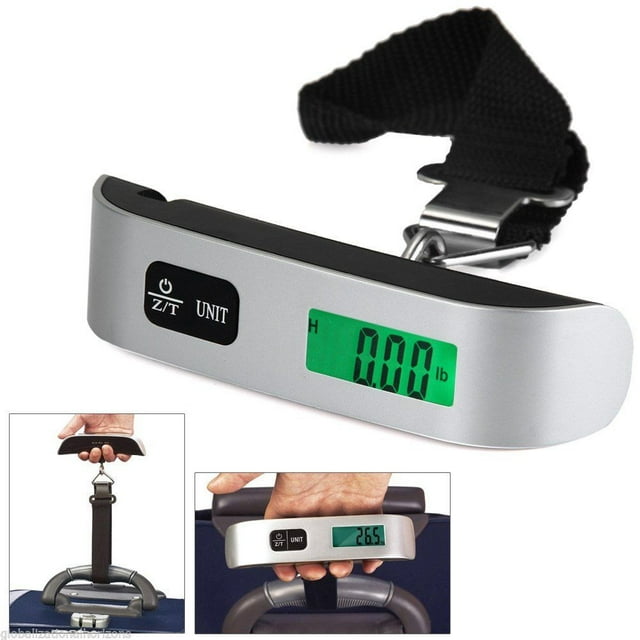 50kg/10g LCD Digitales Portátil Colgantes de de Peso Electrónica Viajes Esca SM SunniMix Balanza electrónica