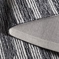 thumbnail image 5 of Safavieh Ebony Hallam Geometric Striped Area Rug, Black/Ivory, 6' x 6' Round, 5 of 10