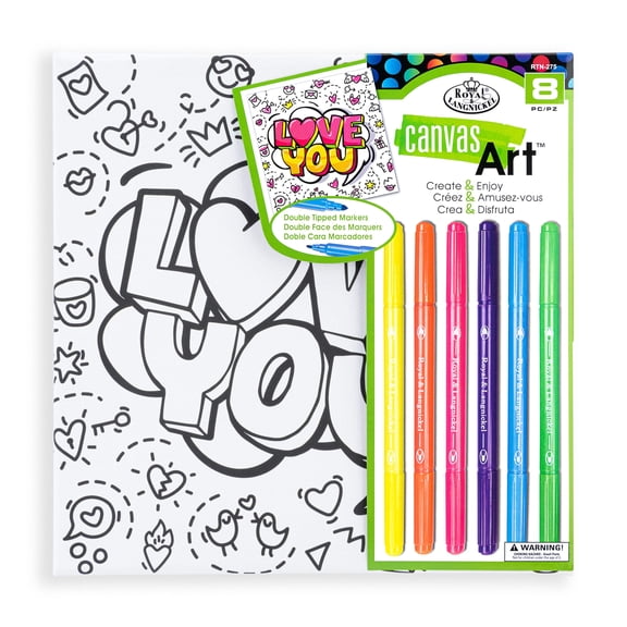 Royal & Langnickel Canvas Art™ Markers Love You