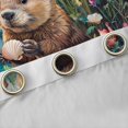 thumbnail image 4 of Feelyou Otter Black Out Curtains, Jungle Groovy Flower Curtains Pack of 2 (42x63 Each), 4 of 6