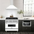 thumbnail image 5 of ZLINE 36 Stainless Steel Range Hood with White Matte Shell (KB4STX-WM-36), 5 of 6