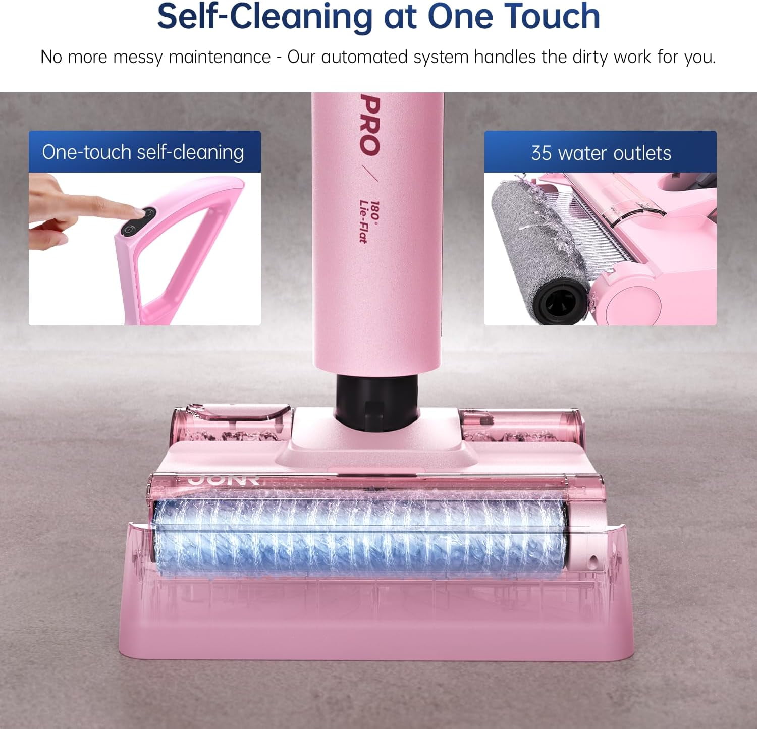 JONR S20 Pro 180° Lay Flat Wet Dry Vacuum Cleaner with Smart Adjusting Suction, for Pet Hair