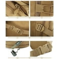 thumbnail image 5 of Gowoo Hydration 3L Tactical Hydration Backpack with Water Bladder Leak-Proof Military Daypack for Hiking, Running, Cycling, Camping, Hunting, Walking, Outdoor; Tan, 5 of 6