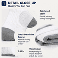 thumbnail image 2 of Dress Socks for Men & Women 6 Pairs, Thin Crew Socks, Business Casual, Soft Comfortable Everyday, Size 7-8.5, 2 of 5