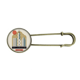 thumbnail image 1 of Broche de Metal antiguo Puerto Victoria de Hong Kong, 1 of 3