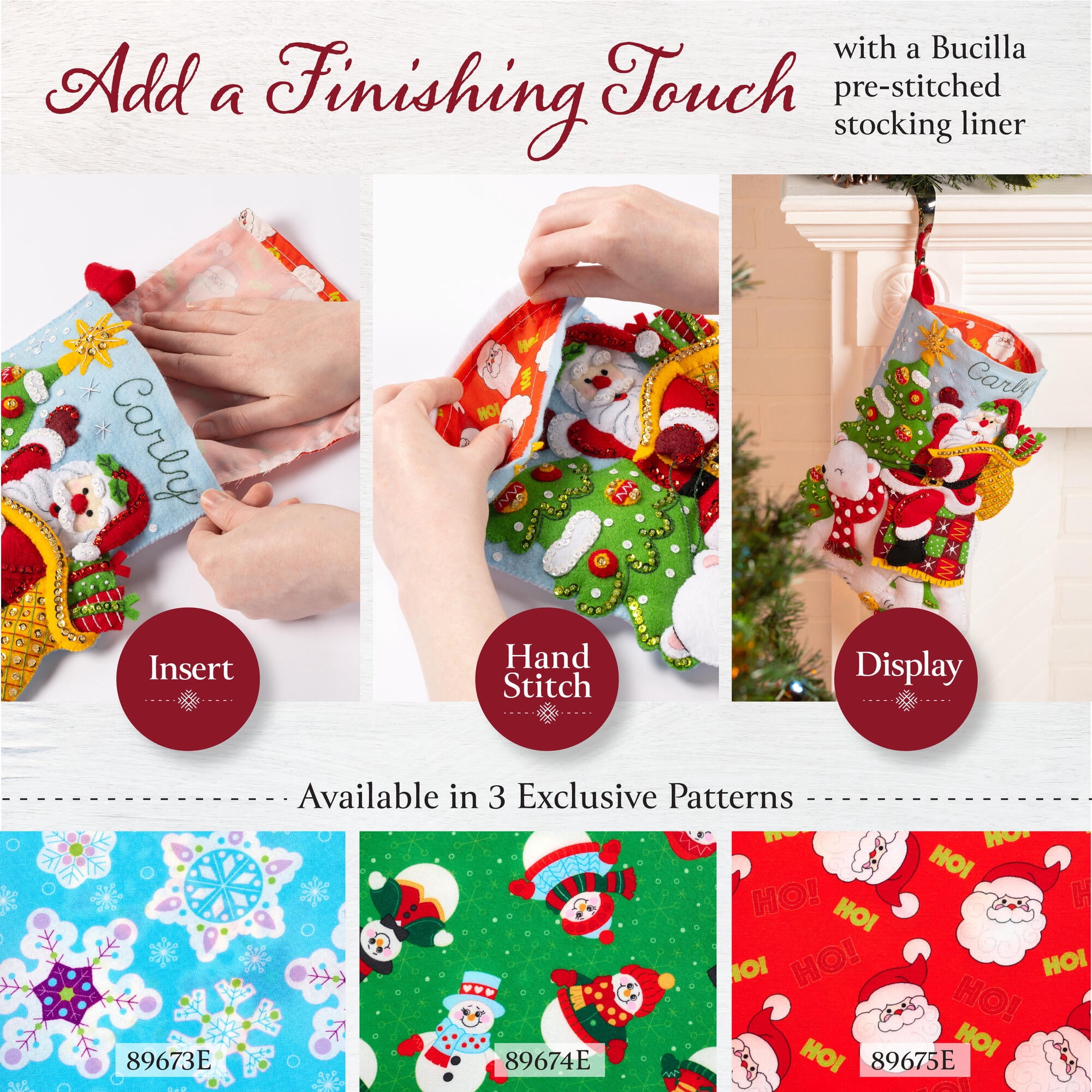 Bucilla Felt Stocking Kit, Nutcracker Noel, 18 in, Multicolor, Felt