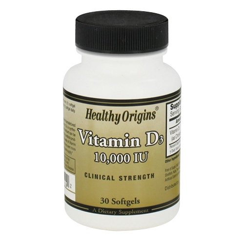 Healthy Origins Vitamin D3 10000 Iu Softgels, 30 Ea