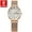 Mesh band_White, variant on Women's Luxury Watch – Rose Gold Stainless Steel, Waterproof, Date Display