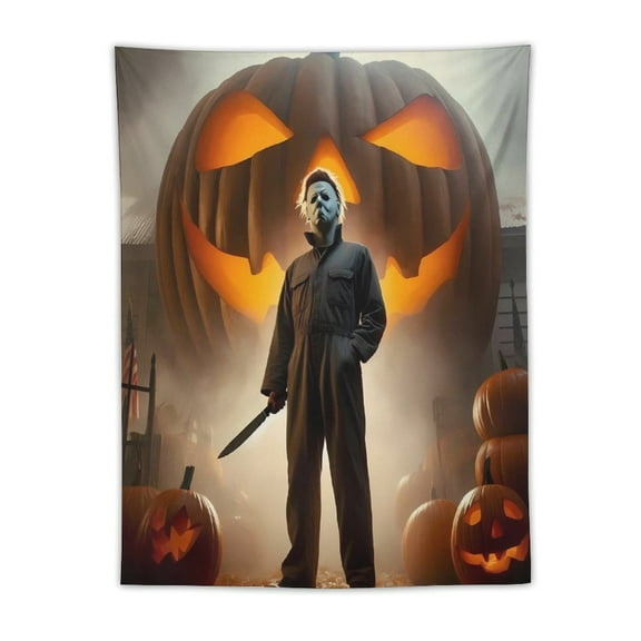 Michael Myers Tapestry Wall Hanging, Elegant Wall Hanging Tapestries Wall Art for Bedroom Decor, Outdoor, Parties 30"x40"