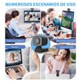 thumbnail image 3 of NOVAKA C&aacute;mara Web 4K, Micr&oacute;fono Integrado con Cancelaci&oacute;n de Ruido, Sensor CMOS, Enfoque Autom&aacute;tico R&aacute;pido, USB Plug&Play, para Streaming, Cl, 3 of 8