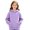 #A01-Light Purple, variant on Abcomgle Hoodies for Teen Girls Cute Casual Hooded Girls Sweatshirt Plain Long Sleeve Girls Pullover Sweatshirt Casual Winter School Clothes for Teen Girls with Pocket