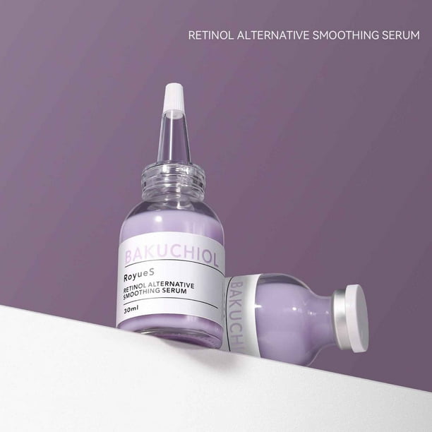 Bakuchiol Retinol Sérum Alternativo 30ml | Crema hidratante antienvejecimiento para líneas finas, arrugas, reafirmante facial | Hidratación profunda, estiramiento de la piel, suave para todo tipo de