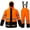 ORANGE, variant on Rain Suits Waterproof for Men & Women Heavy Duty Rain Gear High Visibility Reflective Jacket Bib Pants 3 Pieces Rainwear(Fluorescent,XXL)