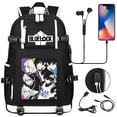 thumbnail image 3 of Grand Sac à Dos Anime avec Port USB pour Ordinateur Portable 15,6 Pouces Résistant à l'Eau Polyester École Voyage, 3 of 7