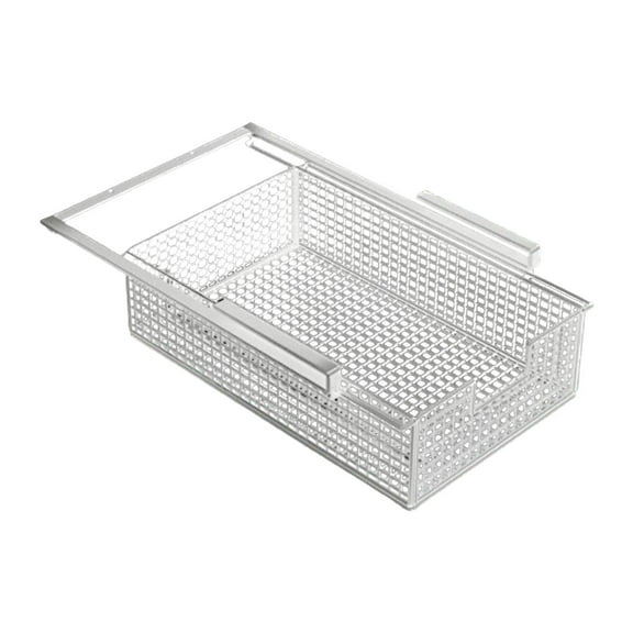 TISHITA Hanging Pullout Drawer Basket Slide in Basket Organizer,Space Saving,Multifunctional under Shelf Wire Basket for Bedroom Home