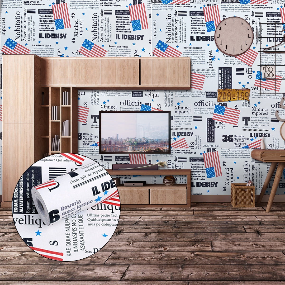 Home Cal Peel and Stick Wallpaper Roll Waterproof SelfAdhesive