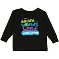 thumbnail image 3 of Inktastic My Daddy is the World’s Best Truck Driver Boys or Girls Long Sleeve Toddler T-Shirt, 3 of 5