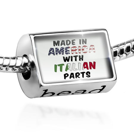 - Bead Made in America with Parts from Italian Charm Fits All European Bracelets