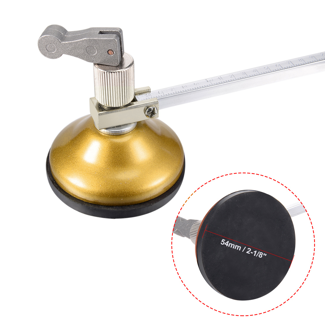 Unique Bargains 40cm Adjustable Oil Feed Compasses Type Glass Circle Circular Cutter