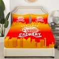 thumbnail image 3 of Erosebridal Calgary Soccer City Sheet Set Full, American Football Bedding Sets Full Size, Vintage Rugby Reversible Full Sheet Sets, Microfiber Room Decoration, 4pcs, 3 of 7